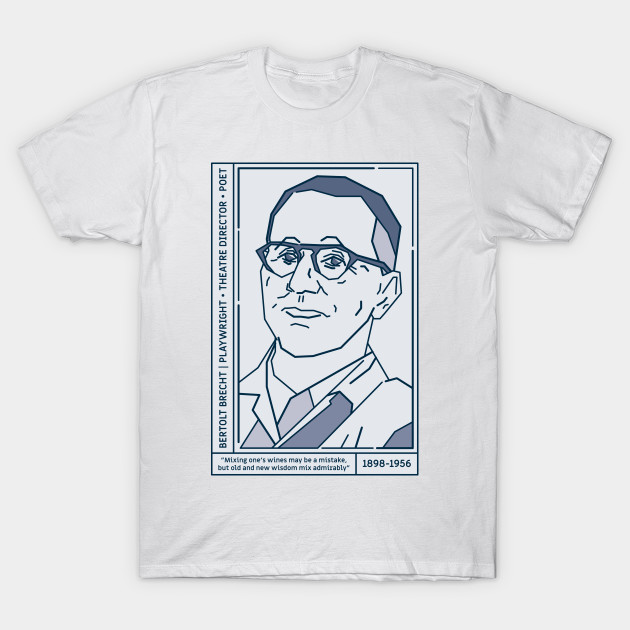 Bertolt Brecht Literary Giant T-Shirt-TOZ